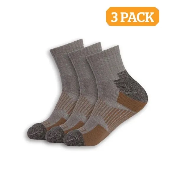 Berne Workwear® Men's Wool-Blend Heavy-Duty Quarter Socks - Berne Workwear® Men's Wool-Blend Heavy-Duty Quarter Socks - Image 0 of 0