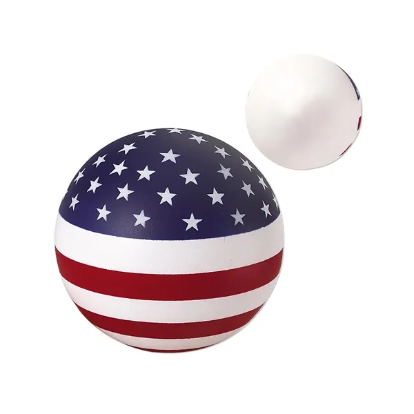 Stars and Stripes Patriotic Round Stress Ball - Stars and Stripes Patriotic Round Stress Ball - Image 1 of 1