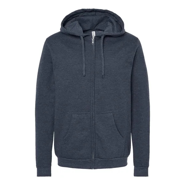 M&O Unisex Zipper Fleece Hoodie - M&O Unisex Zipper Fleece Hoodie - Image 7 of 18