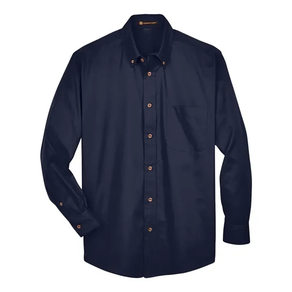 Harriton Men's Easy Blend™ Twill Shirt - Harriton Men's Easy Blend™ Twill Shirt - Image 13 of 24