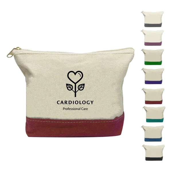 10oz Two Tone Canvas Zippered Bag - 10oz Two Tone Canvas Zippered Bag - Image 1 of 1