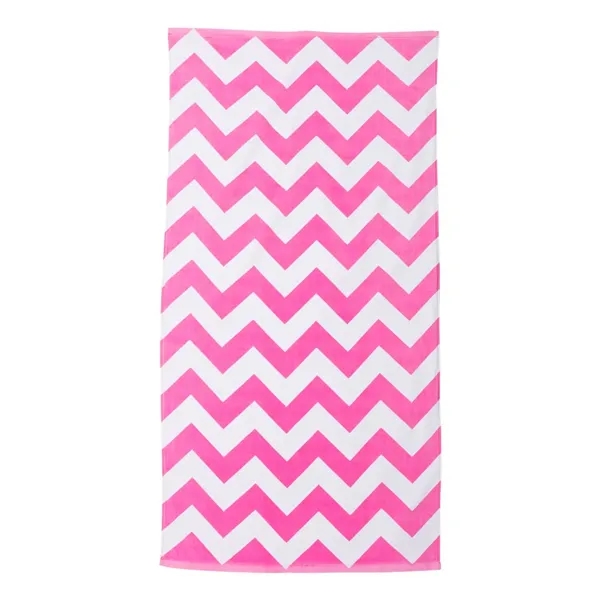 Carmel Towel Company Chevron Velour Beach Towel - Carmel Towel Company Chevron Velour Beach Towel - Image 3 of 6