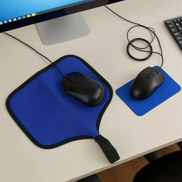 Portable Neoprene 2-in-1 Mouse Pad and Travel Storage Pouch - Portable Neoprene 2-in-1 Mouse Pad and Travel Storage Pouch - Image 3 of 3