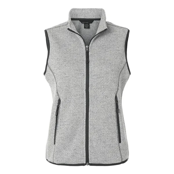 North End Women's Jasper Jacquard Fleece Vest - North End Women's Jasper Jacquard Fleece Vest - Image 5 of 6