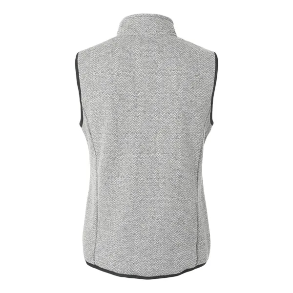 North End Women's Jasper Jacquard Fleece Vest - North End Women's Jasper Jacquard Fleece Vest - Image 6 of 6