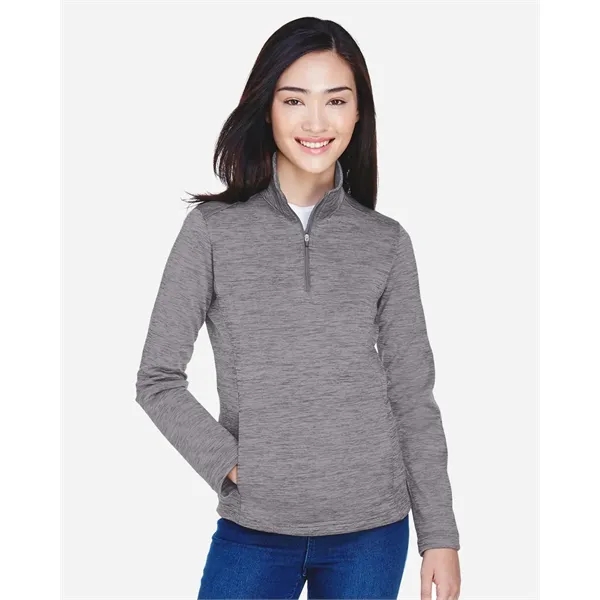 Devon & Jones Women's Newbury Melange Fleece Quarter-Zip ... - Devon & Jones Women's Newbury Melange Fleece Quarter-Zip ... - Image 0 of 8