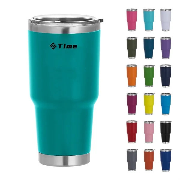 30 Oz Vacuum Insulated Stainless Steel Tumbler Mug W/Lid