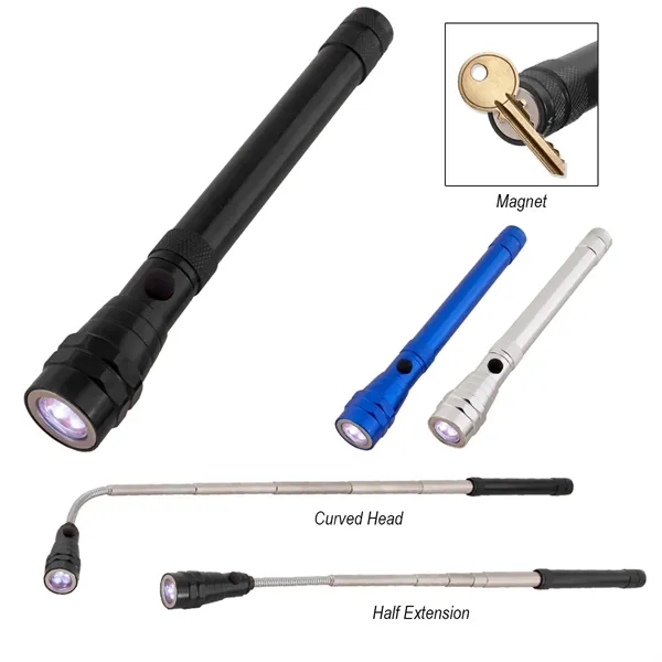 Telescopic Aluminum Flashlight With Magnet - Telescopic Aluminum Flashlight With Magnet - Image 0 of 6