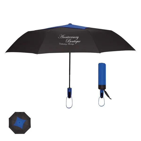 44" Arc Telescopic Diamond Top Vented Umbrella - 44" Arc Telescopic Diamond Top Vented Umbrella - Image 0 of 6