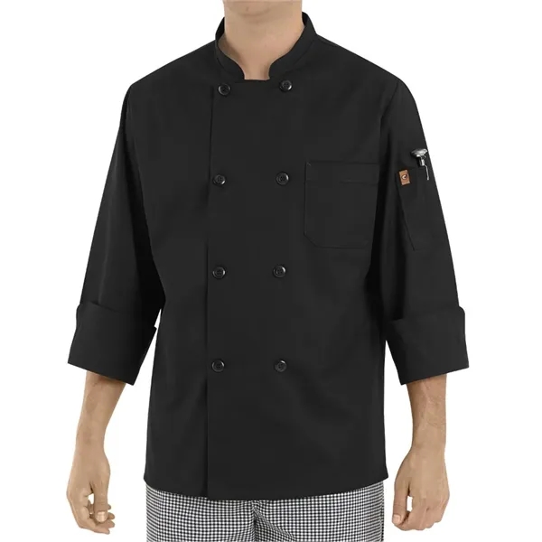 Chef Designs Black Traditional Chef Coat - Chef Designs Black Traditional Chef Coat - Image 0 of 3