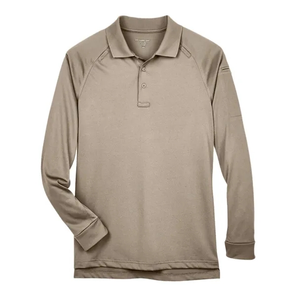 Harriton Men's Advantage Long Sleeve Tactical Polo - Harriton Men's Advantage Long Sleeve Tactical Polo - Image 9 of 20
