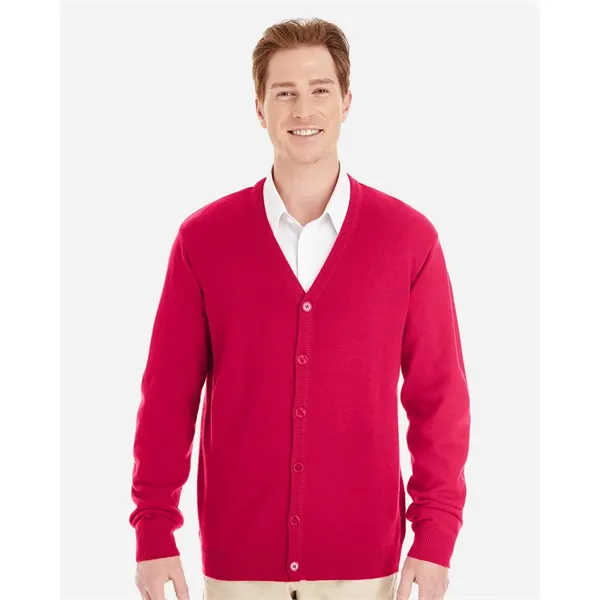 Harriton Men's Pilbloc™ V-Neck Button Cardigan Sweater - Harriton Men's Pilbloc™ V-Neck Button Cardigan Sweater - Image 0 of 5