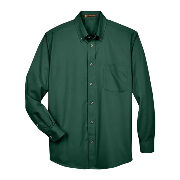 Harriton Men's Easy Blend™ Twill Shirt - Harriton Men's Easy Blend™ Twill Shirt - Image 9 of 30
