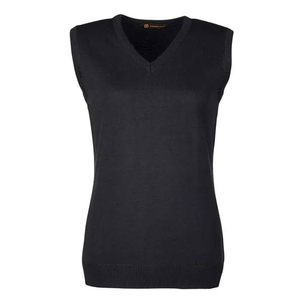 Custom Harriton Women's Pilbloc™ V-Neck Sweater Vest
