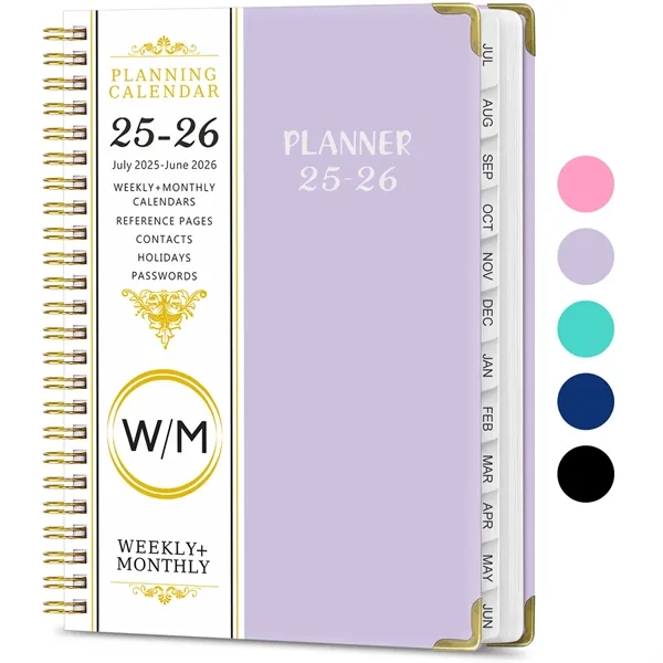 A5 2025 Weekly And Monthly Planner Calendar - Mele Printing - Mele Printing