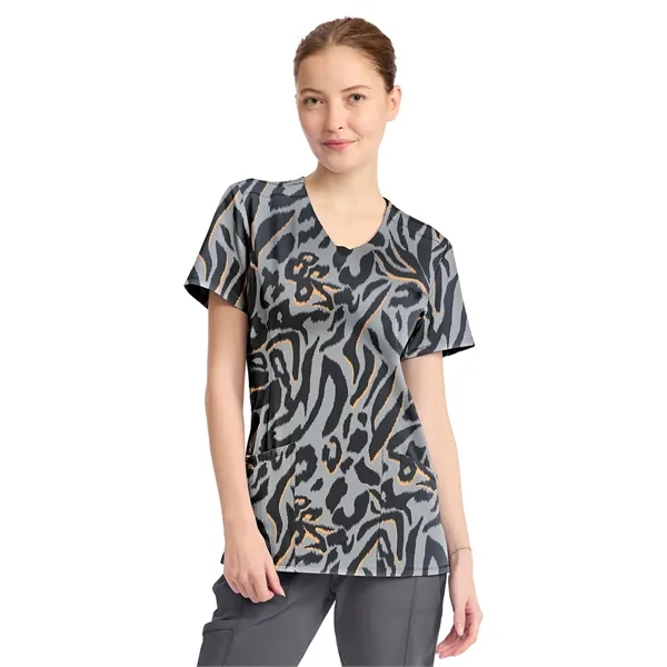 Infinity - Women's 3-Pocket Round Neck Print Top - Infinity - Women's 3-Pocket Round Neck Print Top - Image 0 of 7