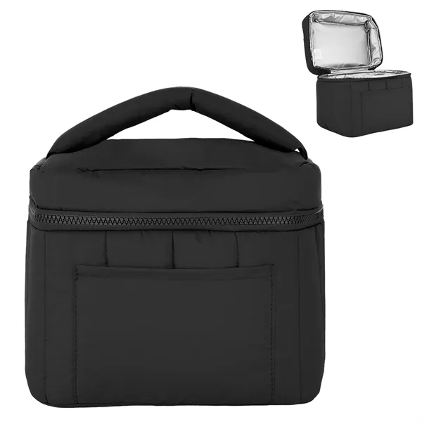 Custom Luxe Puffer rPET 9 Can Cooler Bag