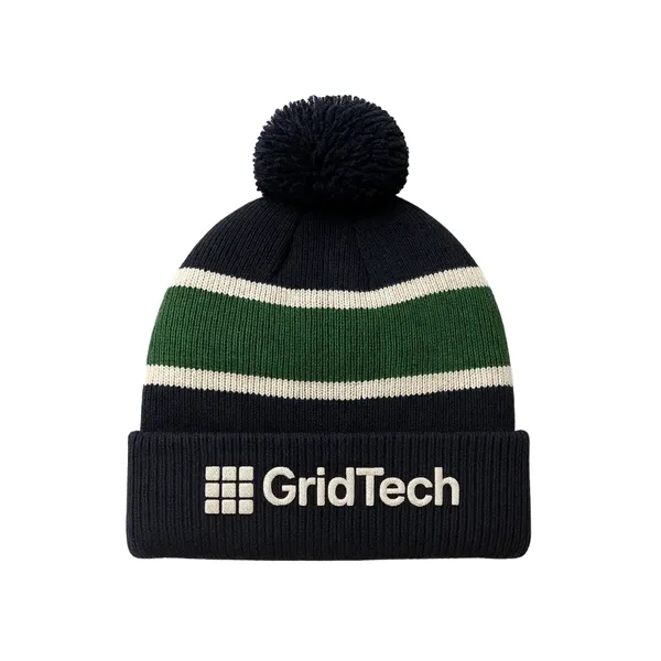 Jacquard Knit Beanie 100% Acrylic with Custom Designs - Jacquard Knit Beanie 100% Acrylic with Custom Designs - Image 7 of 9