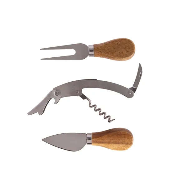 Wine & Cheese Accessories 4-pc Set - Wine & Cheese Accessories 4-pc Set - Image 3 of 5