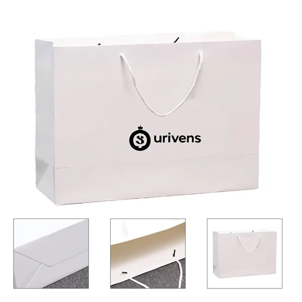 Custom Matte Laminated Euro Tote Bag 13.75" x 4"  11" - Custom Matte Laminated Euro Tote Bag 13.75" x 4"  11" - Image 0 of 3