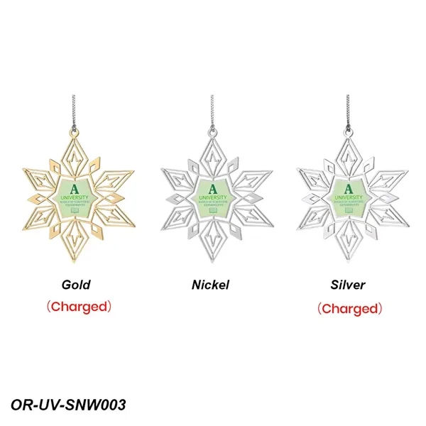 Snowflake Holiday Ornament - Snowflake Holiday Ornament - Image 4 of 9