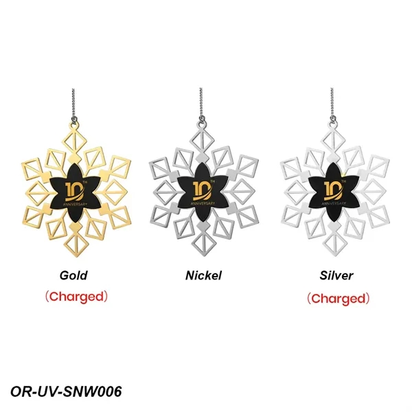 Snowflake Holiday Ornament - Snowflake Holiday Ornament - Image 7 of 9