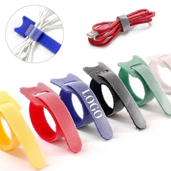 Reusable T Style Cable Tie Wrap With Self Adhesive - Reusable T Style Cable Tie Wrap With Self Adhesive - Image 0 of 3