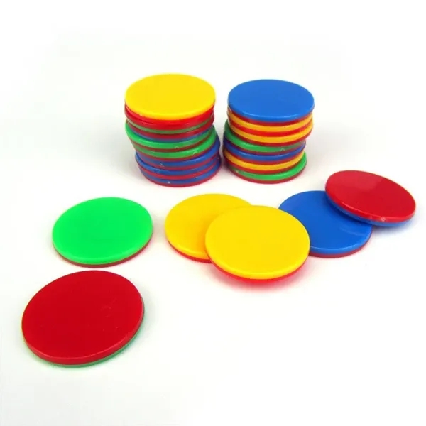 Colorful Plastic Early Learning Chip Coins - Colorful Plastic Early Learning Chip Coins - Image 4 of 4