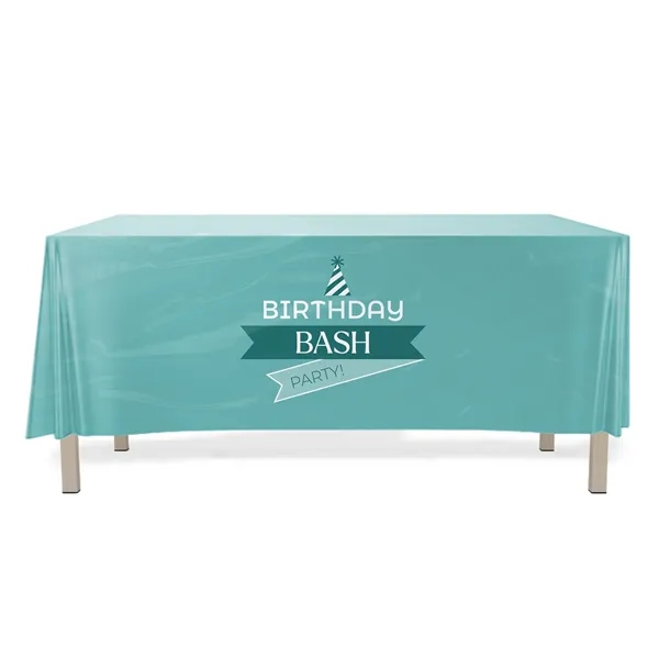 10' x 6.5' Custom Plastic Rectangular Table Cover - 10' x 6.5' Custom Plastic Rectangular Table Cover - Image 0 of 5