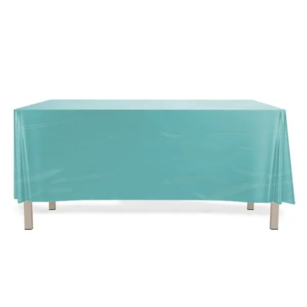 10' x 6.5' Custom Plastic Rectangular Table Cover - 10' x 6.5' Custom Plastic Rectangular Table Cover - Image 1 of 5