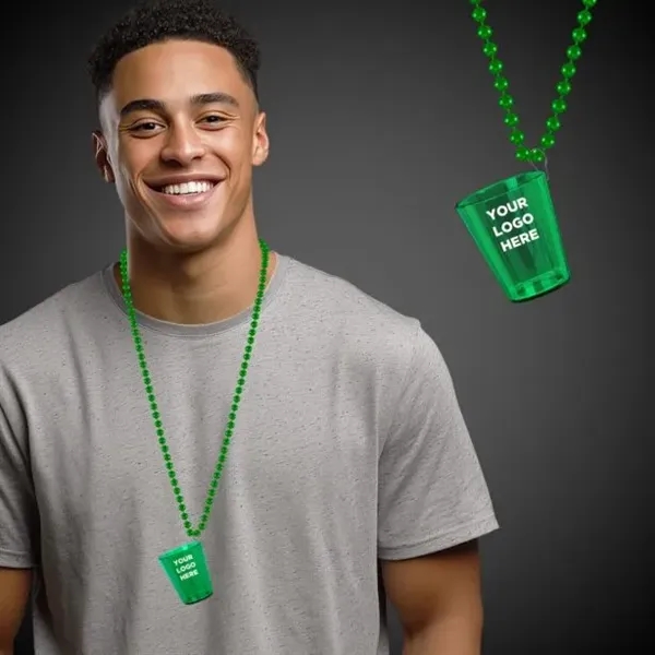 Green Shot Glass Medallion - Green Shot Glass Medallion - Image 0 of 3