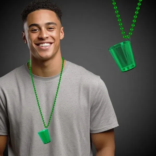 Green Shot Glass Medallion - Green Shot Glass Medallion - Image 1 of 3