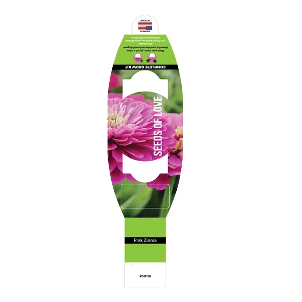 Mini Terracotta Grow Kit - Seeds of Love - Zinnia - Mini Terracotta Grow Kit - Seeds of Love - Zinnia - Image 6 of 7