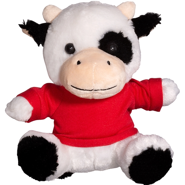 7" Plush Cow with T-Shirt - 7" Plush Cow with T-Shirt - Image 8 of 11