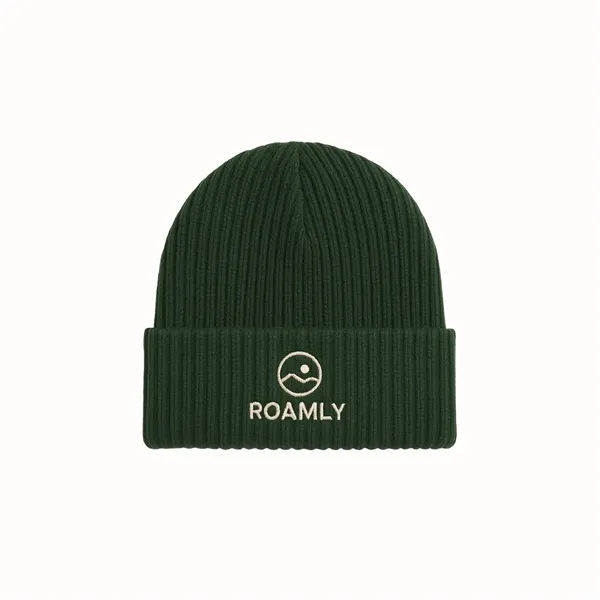 Simple Knit Beanie 100% Acrylic with Decoration Available - Simple Knit Beanie 100% Acrylic with Decoration Available - Image 0 of 1