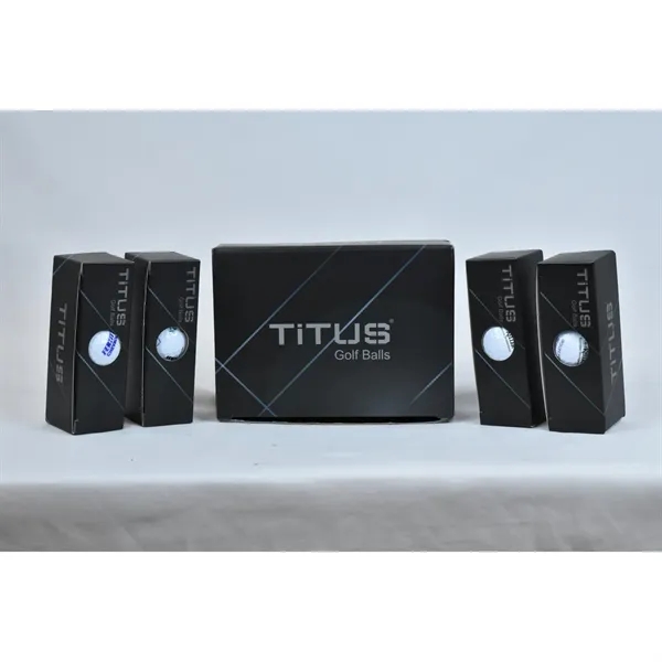 TiTUS® White Golf Balls with Custom Imprints