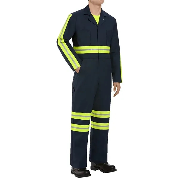 Red Kap Men's Enhanced Visibility Action Back Coverall - Red Kap Men's Enhanced Visibility Action Back Coverall - Image 0 of 2