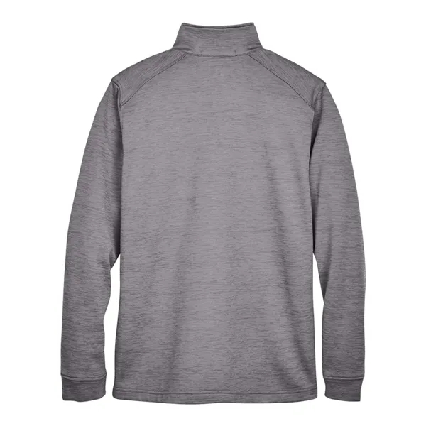 Devon & Jones Men's Newbury Melange Fleece Quarter-Zip Pu...