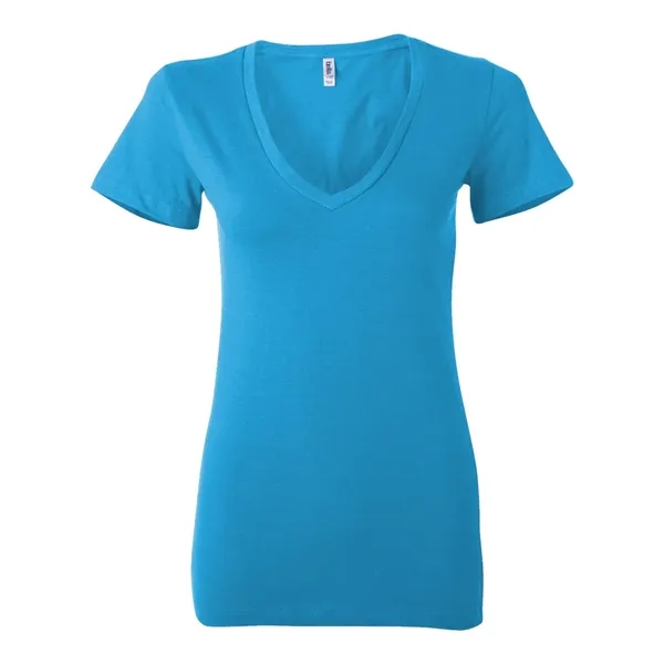 BELLA + CANVAS Women's Jersey Deep V-Neck Tee - BELLA + CANVAS Women's Jersey Deep V-Neck Tee - Image 21 of 39