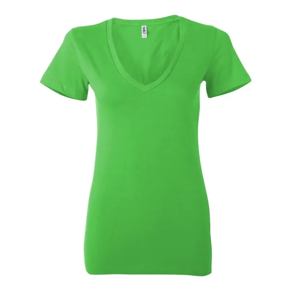 BELLA + CANVAS Women's Jersey Deep V-Neck Tee - BELLA + CANVAS Women's Jersey Deep V-Neck Tee - Image 25 of 39