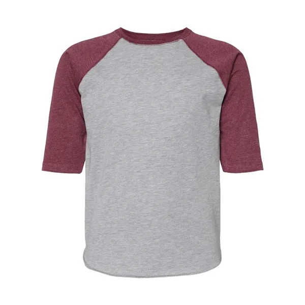 LAT Youth Baseball Fine Jersey Three-Quarter Sleeve Tee - LAT Youth Baseball Fine Jersey Three-Quarter Sleeve Tee - Image 5 of 24