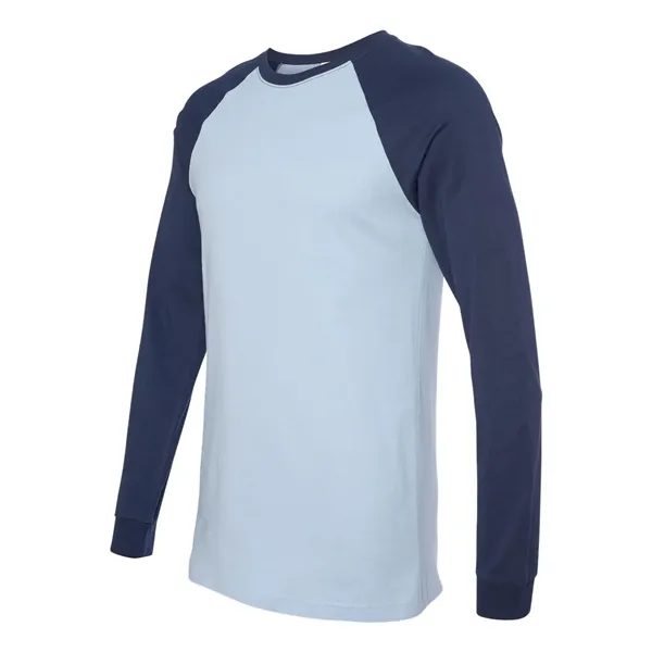 BELLA + CANVAS Men's Long Sleeve Jersey Baseball Tee - BELLA + CANVAS Men's Long Sleeve Jersey Baseball Tee - Image 2 of 24
