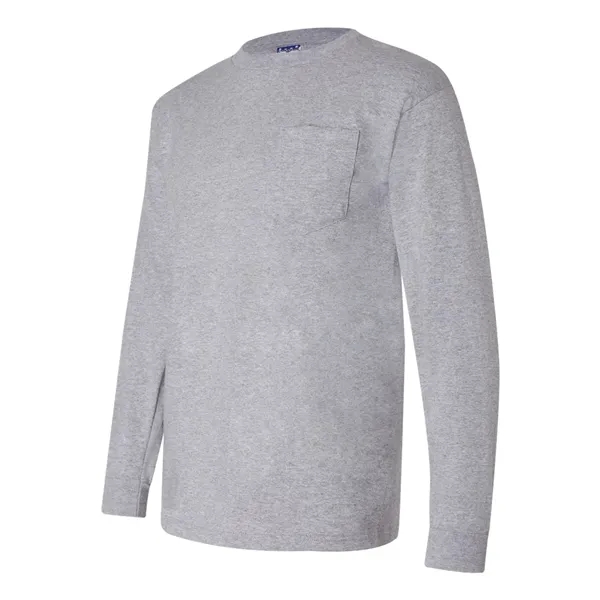 Bayside Unisex Union-Made Long Sleeve Pocket T-Shirt - Bayside Unisex Union-Made Long Sleeve Pocket T-Shirt - Image 5 of 18
