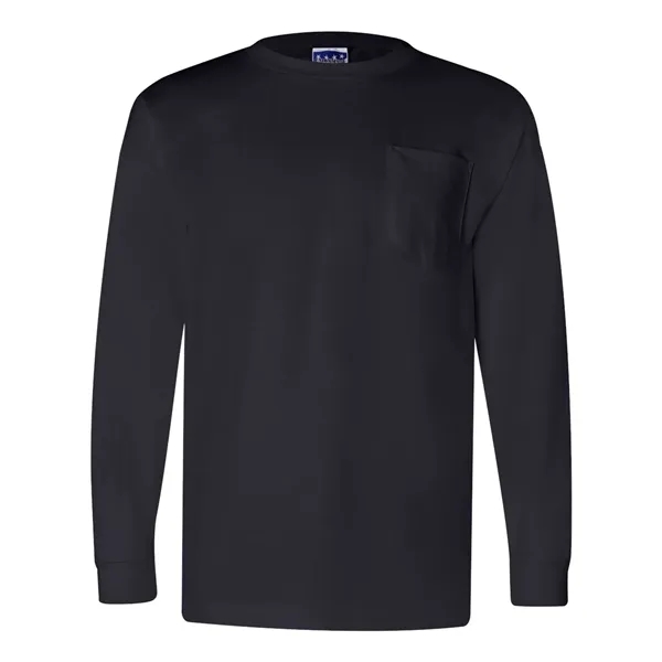Bayside Unisex Union-Made Long Sleeve Pocket T-Shirt - Bayside Unisex Union-Made Long Sleeve Pocket T-Shirt - Image 10 of 18