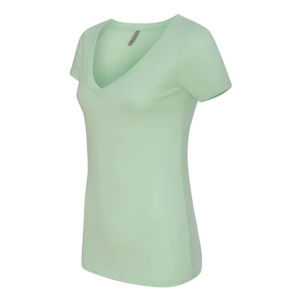 Next Level Women's CVC Deep V-Neck T-Shirt - Next Level Women's CVC Deep V-Neck T-Shirt - Image 10 of 14