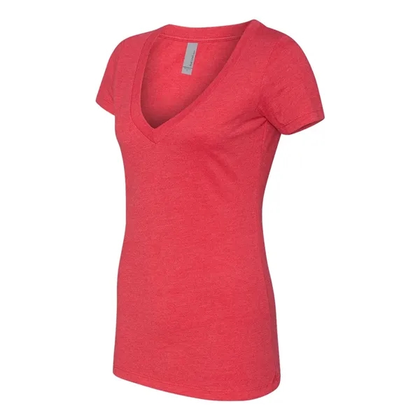 Next Level Women's CVC Deep V-Neck T-Shirt - Next Level Women's CVC Deep V-Neck T-Shirt - Image 12 of 14