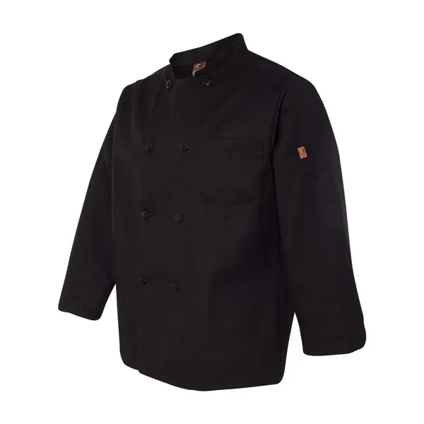 Chef Designs Black Traditional Chef Coat - Chef Designs Black Traditional Chef Coat - Image 2 of 3