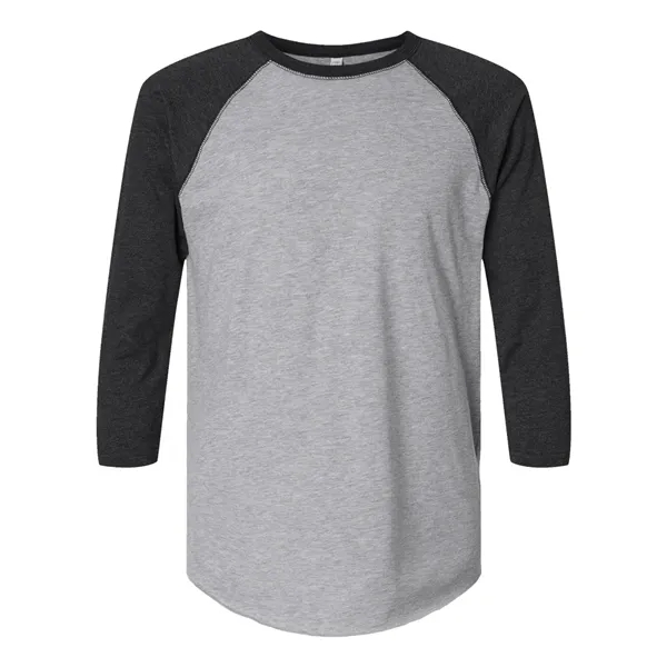 LAT Men's Baseball Fine Jersey Three-Quarter Sleeve Tee - LAT Men's Baseball Fine Jersey Three-Quarter Sleeve Tee - Image 22 of 32