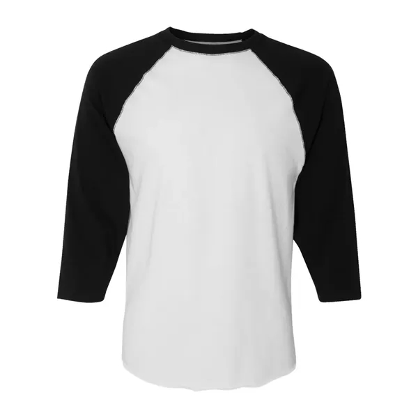 LAT Men's Baseball Fine Jersey Three-Quarter Sleeve Tee - LAT Men's Baseball Fine Jersey Three-Quarter Sleeve Tee - Image 29 of 32