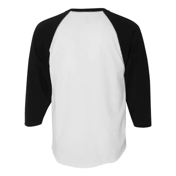 LAT Men's Baseball Fine Jersey Three-Quarter Sleeve Tee - LAT Men's Baseball Fine Jersey Three-Quarter Sleeve Tee - Image 30 of 32